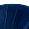 Baxton Studio Fiore Royal Blue Velvet Upholstered Gold Finished Swivel Accent Chair 161-10397 - alternate 4